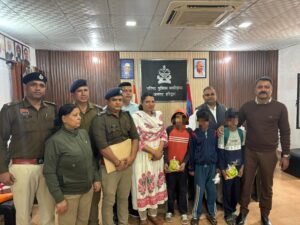ऑपरेशन स्माइल के तहत हरिद्वार पुलिस ने तीन नाबालिग बच्चों को सकुशल किया रेस्क्यू
