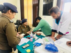 अंतर्राष्ट्रीय महिला दिवस के अवसर पर जीआरपी उत्तराखंड द्वारा महिलाओं के लिए 50% छूट पर विशेष मेडिकल कैंप का आयोजन