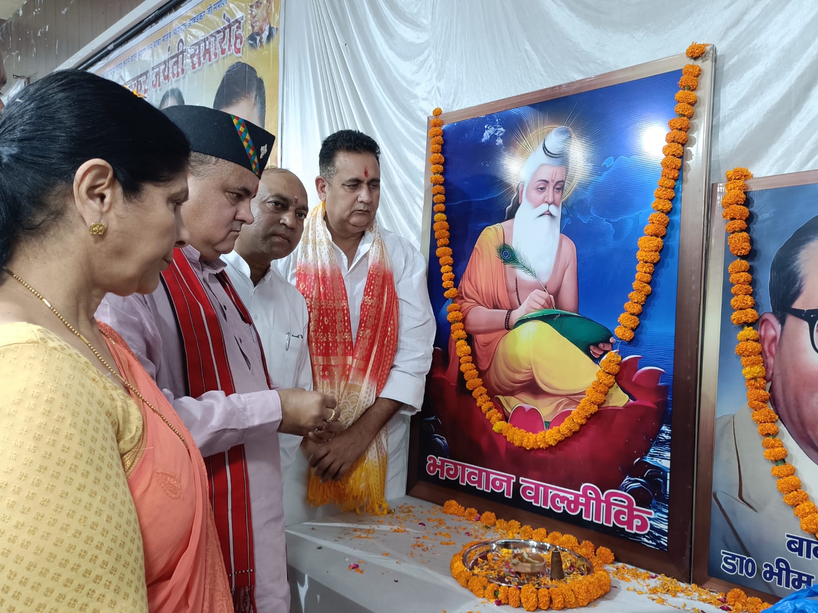 वाल्मीकि समाज द्वारा आयोजित अंबेडकर जयंती समारोह में भाजपा प्रदेश अध्यक्ष महेंद्र भट्ट पहुंचे 3