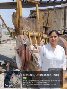 मै0 अवनी स्टोन क्रेशर का आज औचक निरीक्षण किया