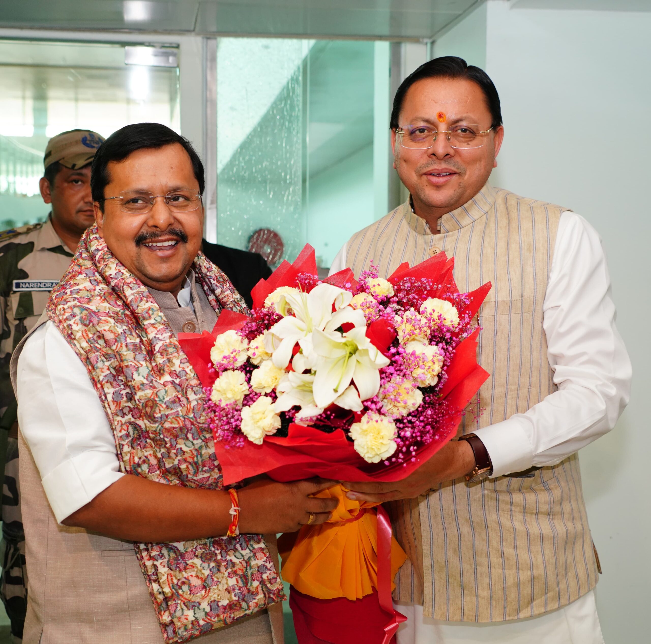 मुख्यमंत्री ने भारतीय जनता पार्टी के राष्ट्रीय अध्यक्ष श्री नितिन नबीन का उत्तराखंड आगमन पर स्वागत एवं अभिनंदन किया 3
