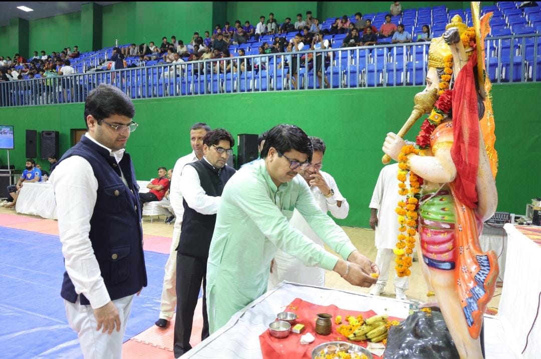 वंदना कटारिया स्पोर्ट्स स्टेडियम में आयोजित राष्ट्रीय ग्रेपलिंग कुश्ती प्रतियोगिता का आयोजन किया गया 2