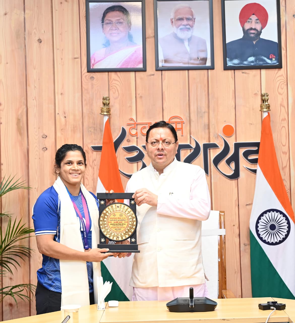 कॉमनवेल्थ गेम्स 2026 के उत्तराखंड के पदक विजेताओं और प्रशिक्षकों को मुख्यमंत्री धामी ने किया सम्मानित 8
