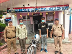 SSP हरिद्वार के नेतृत्व में ऑपरेशन प्रहार के तहत सिडकुल पुलिस की कार्रवाई, चोरी की बाइक बरामद