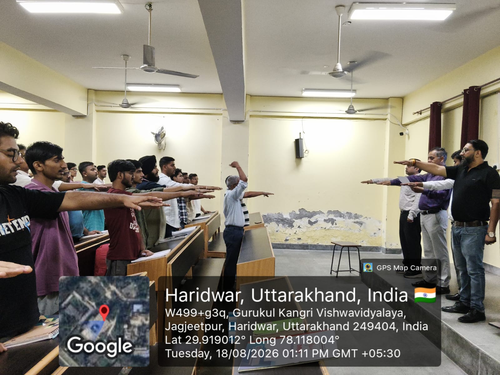 गुरुकुल कांगड़ी विश्वविद्यालय में नशा मुक्ति अभियान के तहत हुआ शपथ ग्रहण समारोह