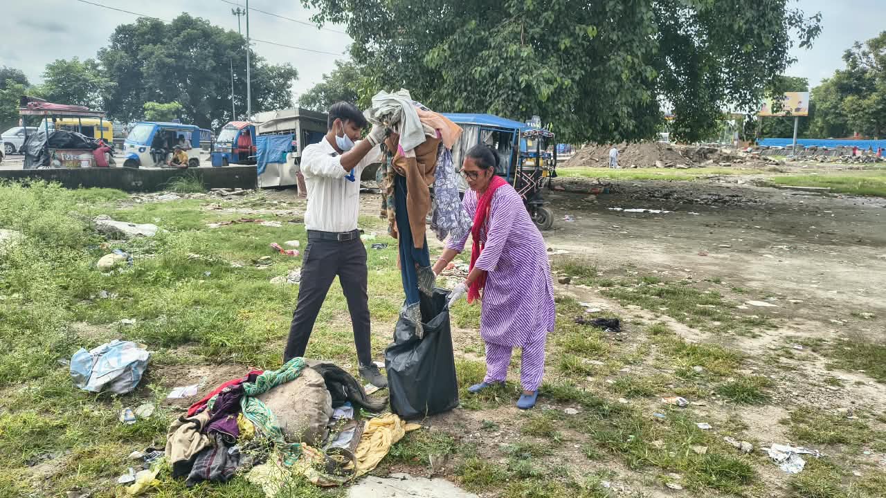 रोडी बेलवाल के रावण मैदान में चला स्वच्छता अभियान, 45 बैग कचरा किया एकत्र 2